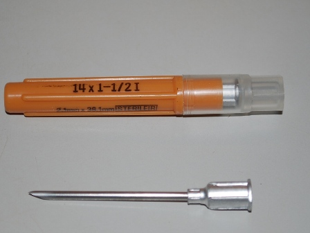 1 1/2" Medical Grade Injection Needle - Click Image to Close