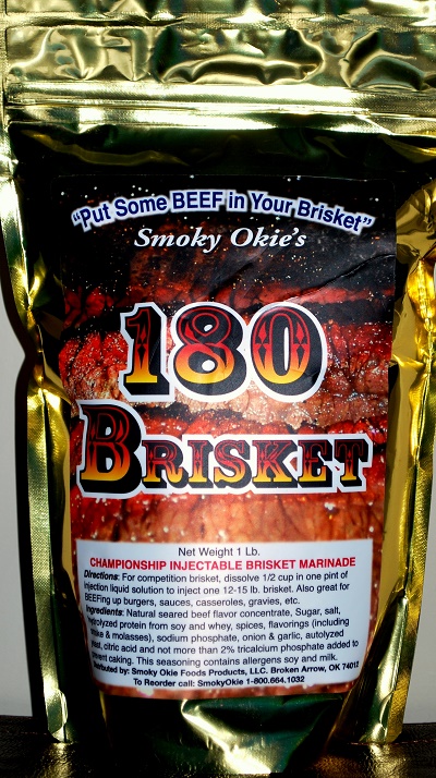 *SMOKY OKIE'S 180 BRISKET brisket injection 1# $22.00