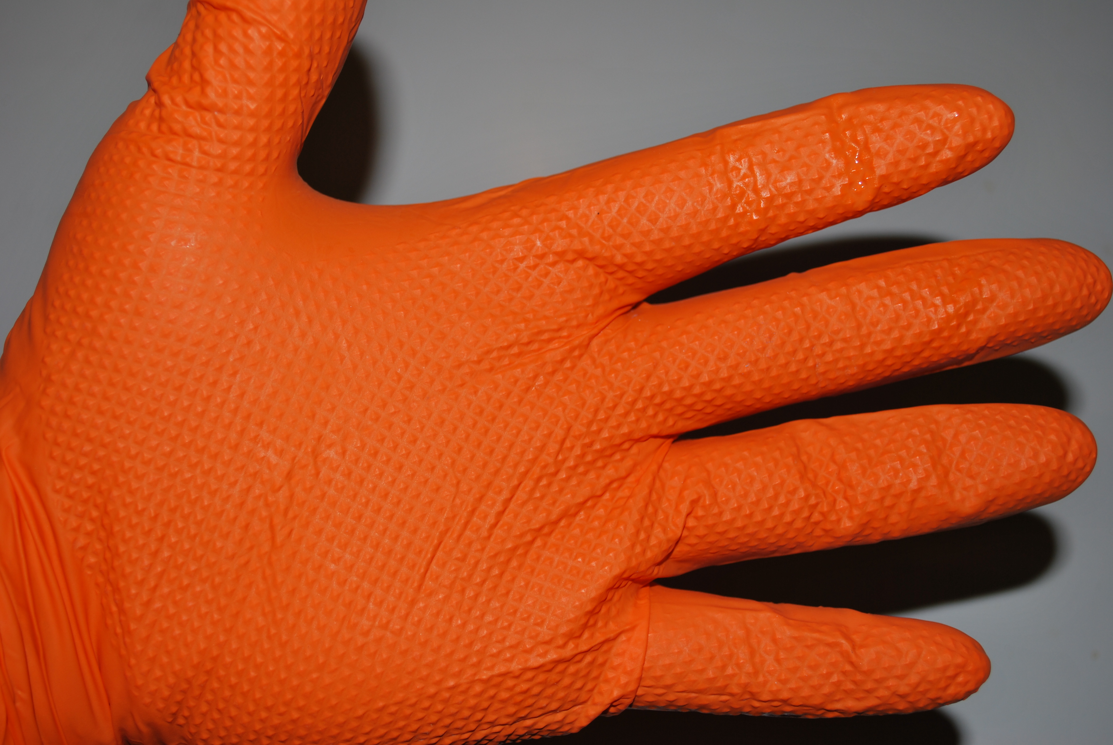 Orange nitrile textured food prep gloves- LARGE $44.00