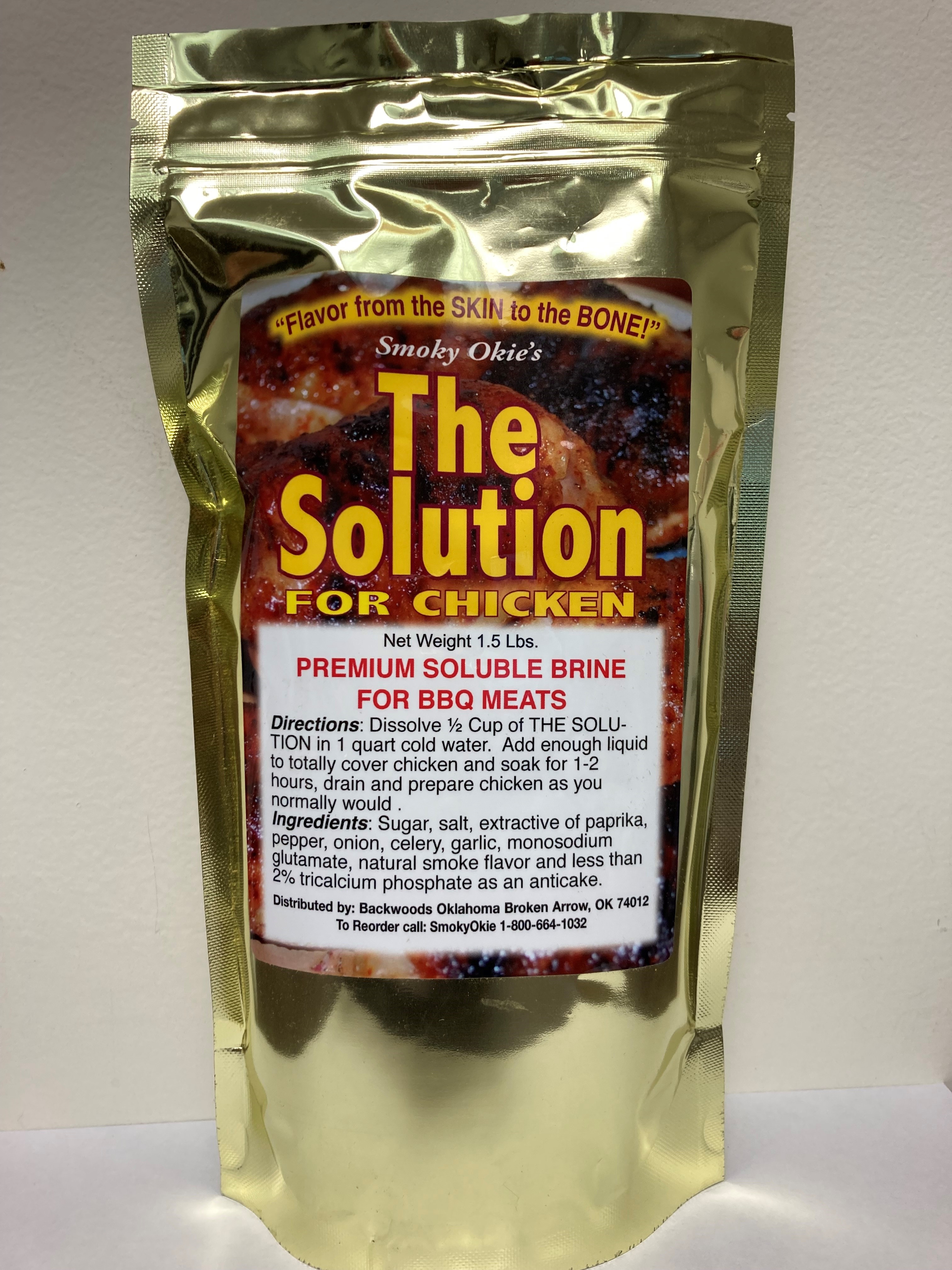 *THE SOLUTION FOR CHICKEN poultry brine 1.5 lb $24.50