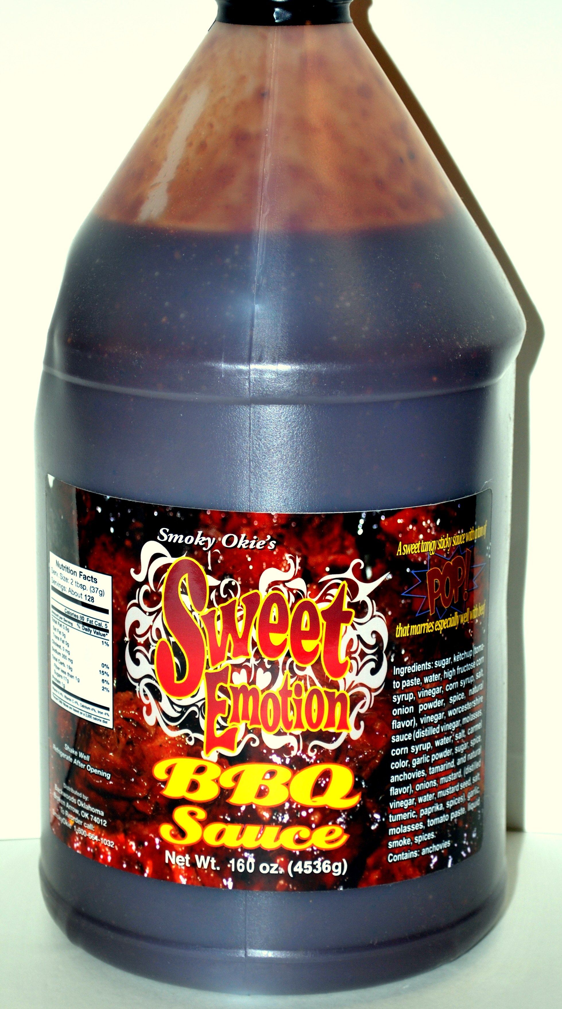 *SWEET EMOTION BBQ SAUCE GALLON $60.00 free shipping - Click Image to Close